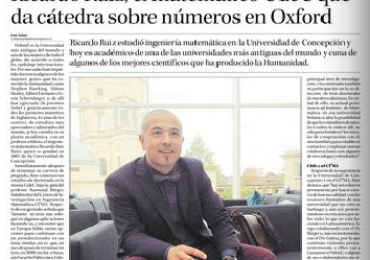 Matemático UdeC que da cátedra en Oxford fue guiado en su doctorado por investigador del CRHIAM