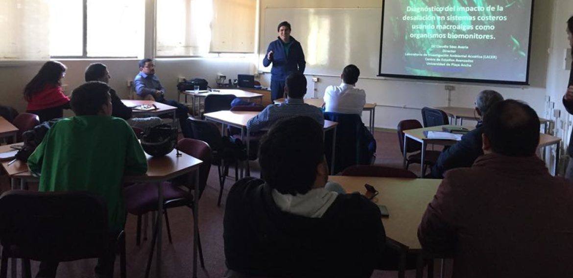 Seminario abordó impactos ambientales en proceso de desalación