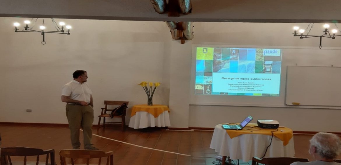 Investigador principal CRHIAM participa en «Taller de Transferencia Tecnológica sobre Recarga de Acuífero»