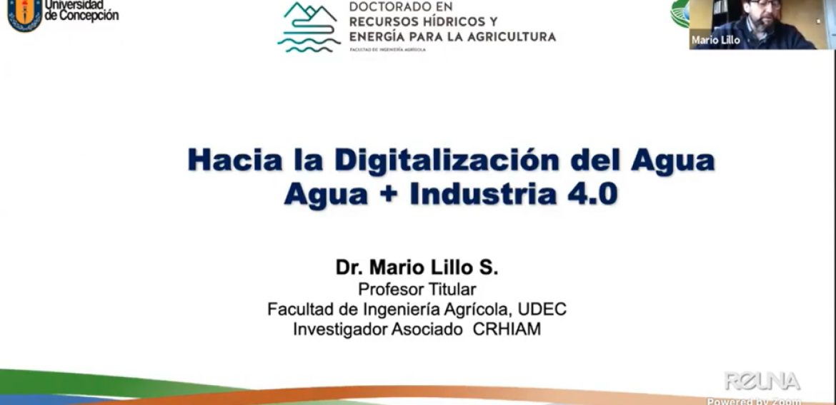 Investigador CRHIAM dicta charla sobre la digitalización del agua e industria 4.0