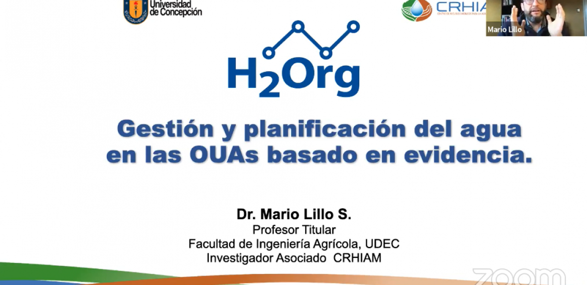 Investigador CRHIAM participa en Ciclo de Charlas Agroclimatológicas