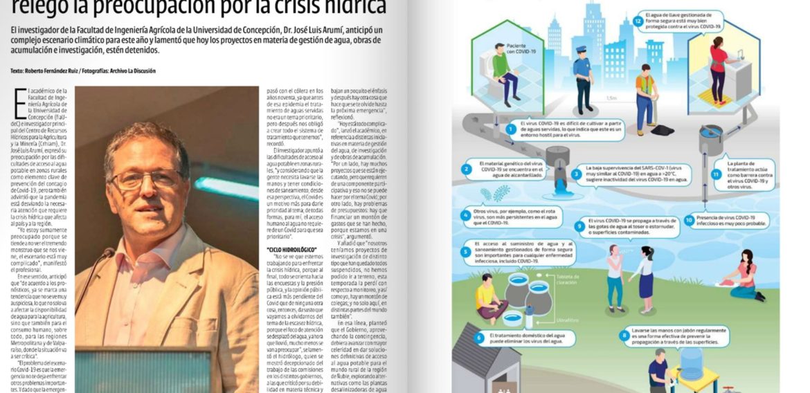 Académico UdeC advierte que Covid-19 relegó preocupación por crisis hídrica