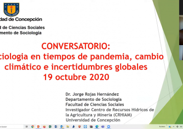 Investigador asociado participó en conversatorio sobre desafíos de la sociología en tiempos de pandemia