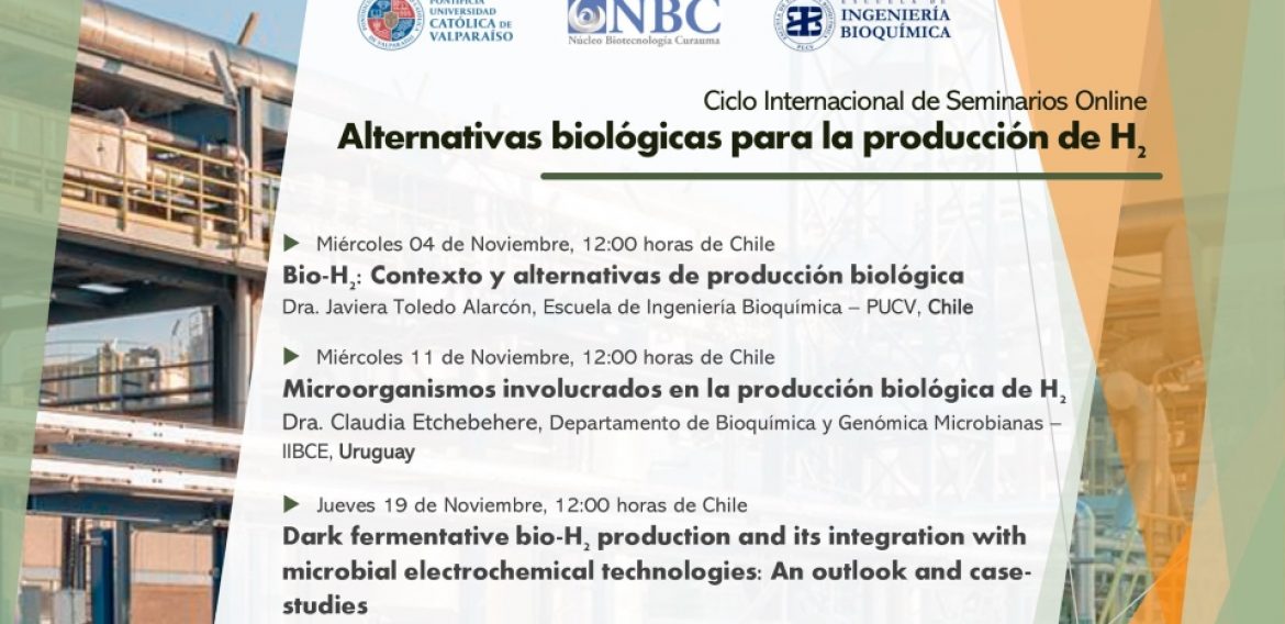 CRHIAM apoyó ciclo de seminarios online sobre alternativas biológicas para la producción de hidrógeno