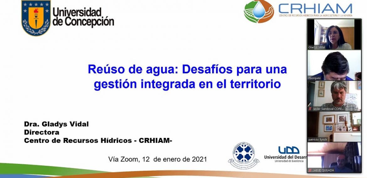 CRHIAM se reunió con Cores del Biobío para exponer sobre diversificación de fuentes de agua