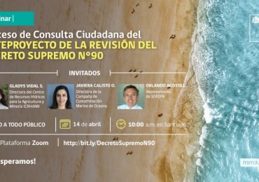 MMA realizó webinar sobre el Anteproyecto de revisión del Decreto Supremo N°90