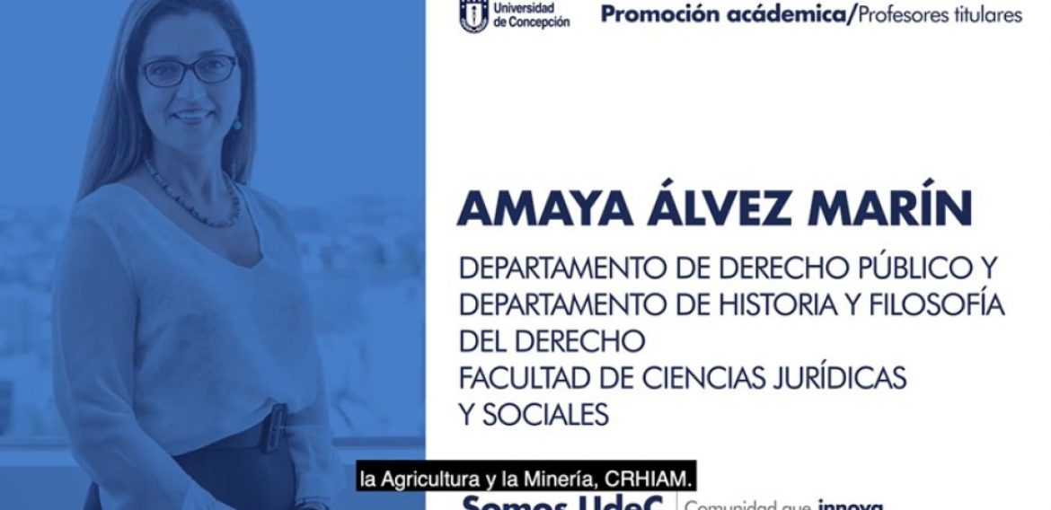 Investigadora asociada alcanzó jerarquía académica de Profesora Titular de la UdeC