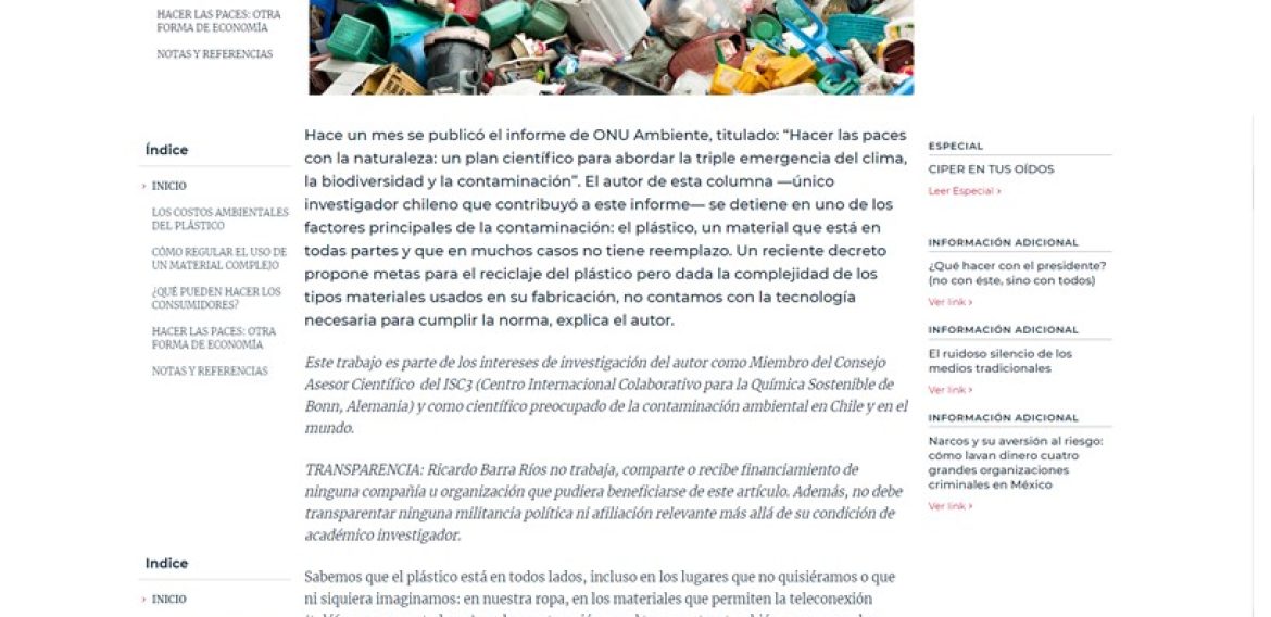Plástico ¿por qué no podemos deshacernos de él, pero tenemos que hacerlo?