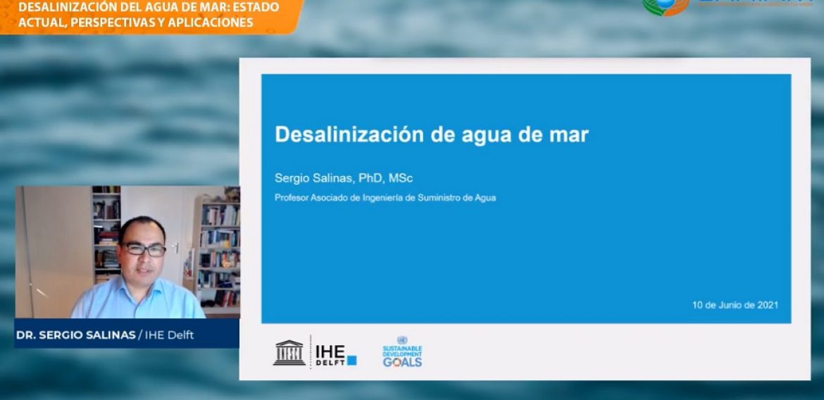 Webinar Internacional CRHIAM inició con charla sobre desalinización de agua de mar