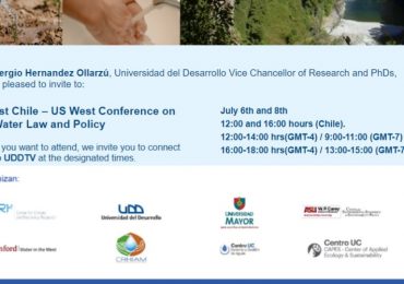 CRHIAM participó como organizador de la 1ª Conferencia Chile-Oeste de los Estados Unidos sobre leyes y políticas de agua