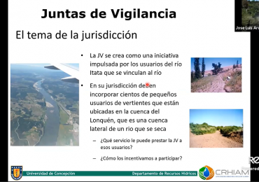 Investigador CRHIAM expuso en Jornadas de Derecho y Gestión del Agua