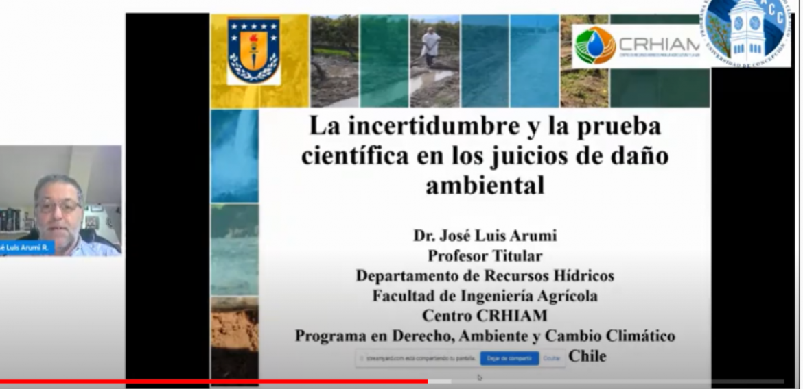 Investigador principal participó en el seminario “Las sentencias de daño ambiental bajo la lupa científica y jurídica”