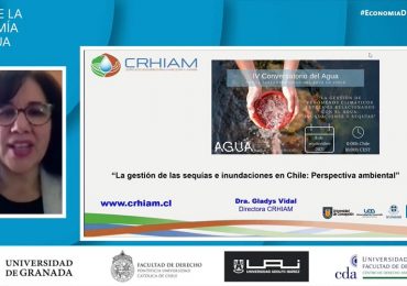 Directora de CRHIAM participó en conversatorio organizado por el Foro Económico del Agua