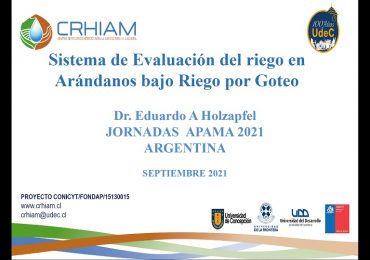 Investigador CRHIAM participó en una nueva versión de Jornadas APAMA