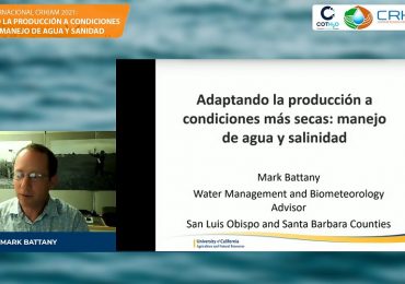 Webinar Internacional CRHIAM-CoTH2O analizó la escasez hídrica, manejo de agua y salinidad en el agro