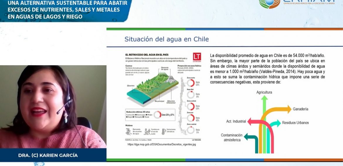 Ciclo de Charlas CRHIAM concluyó con presentación sobre uso de arcillas para combatir el exceso de nutrientes en cuerpos de agua