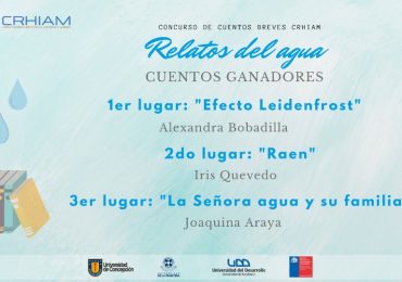 Concurso de cuentos CRHIAM “Relatos del agua” eligió a sus ganadores