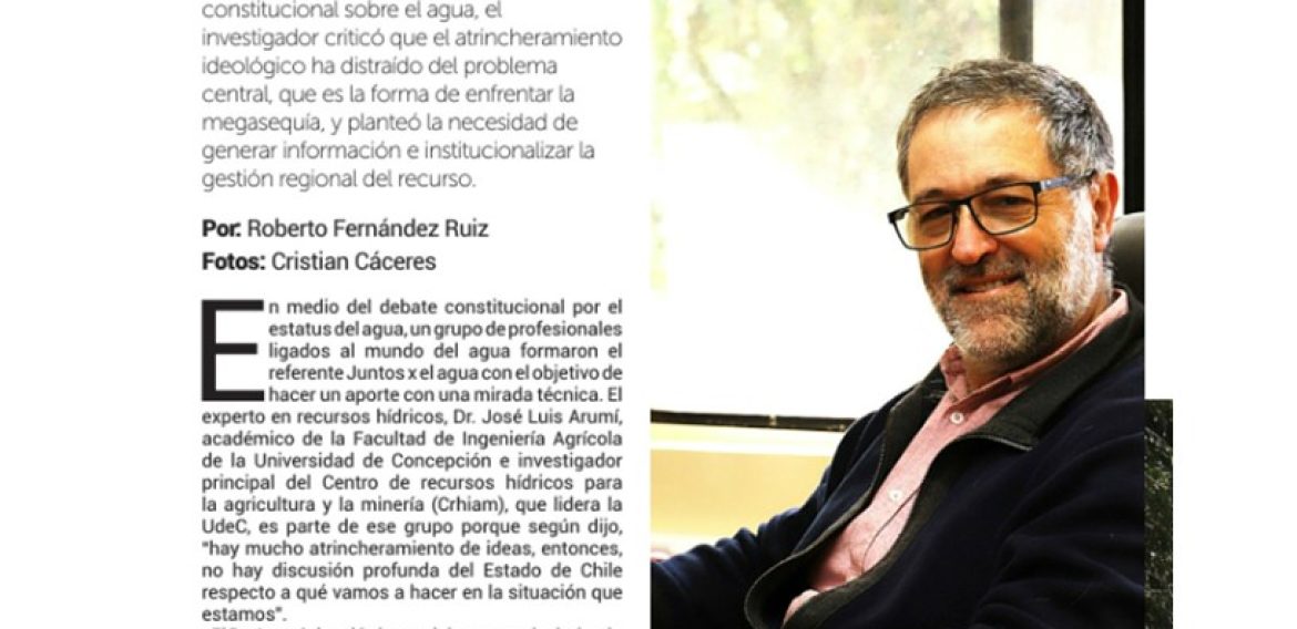 «No es un problema de la propiedad del agua, es un problema de gestión»