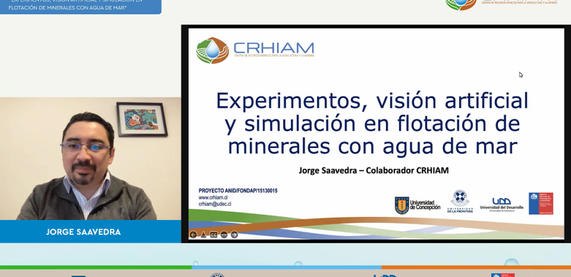 Ciclo de Charlas CRHIAM presentó estudios sobre los efectos del agua de mar en procesos mineros