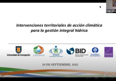 Integrante de CRHIAM participó en seminario sobre gestión hídrica sustentable