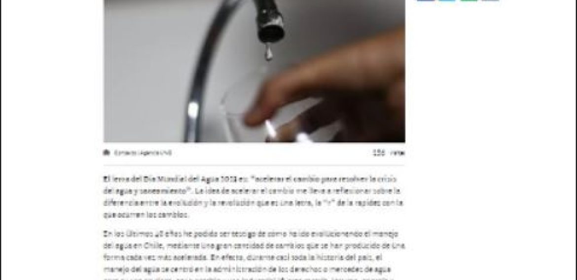 Desafíos para una mejor gestión del agua en el país