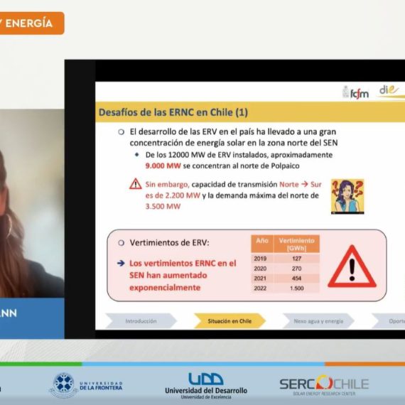 Dra. Claudia Rahmann expuso sobre la conexiones de agua y energía en ciclo de charlas de octubre
