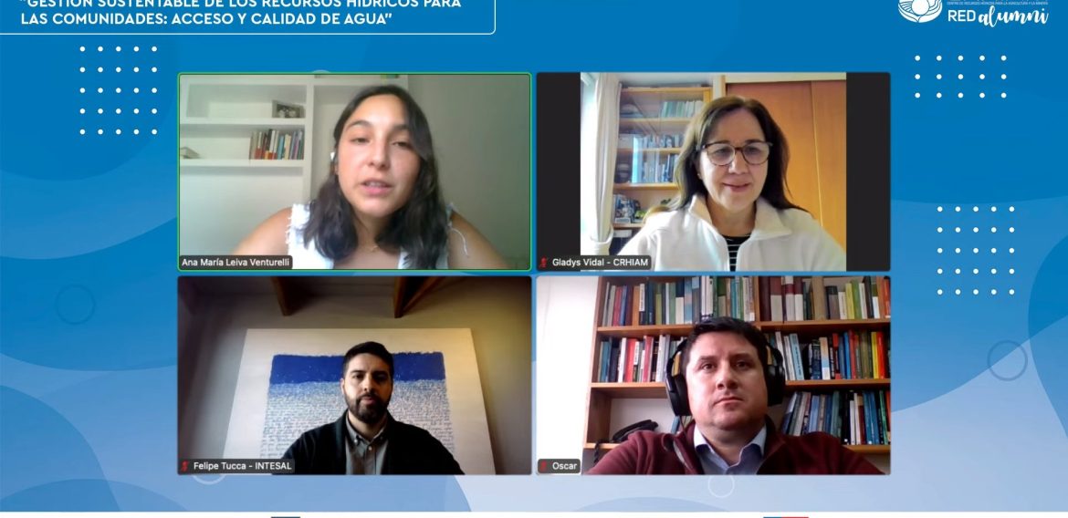 Tercer seminario de la Red Alumni CRHIAM reflexionó sobre la gestión sustentable de los recursos hídricos