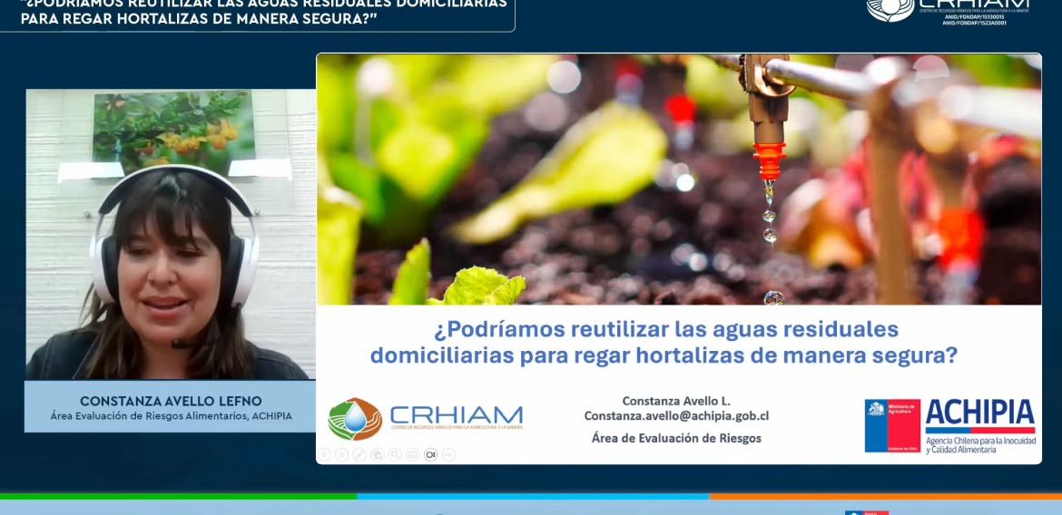 ¿Podemos regar nuestras hortalizas con agua de la cocina?: Ciclo de Charlas CRHIAM abordó la reutilización de aguas grises