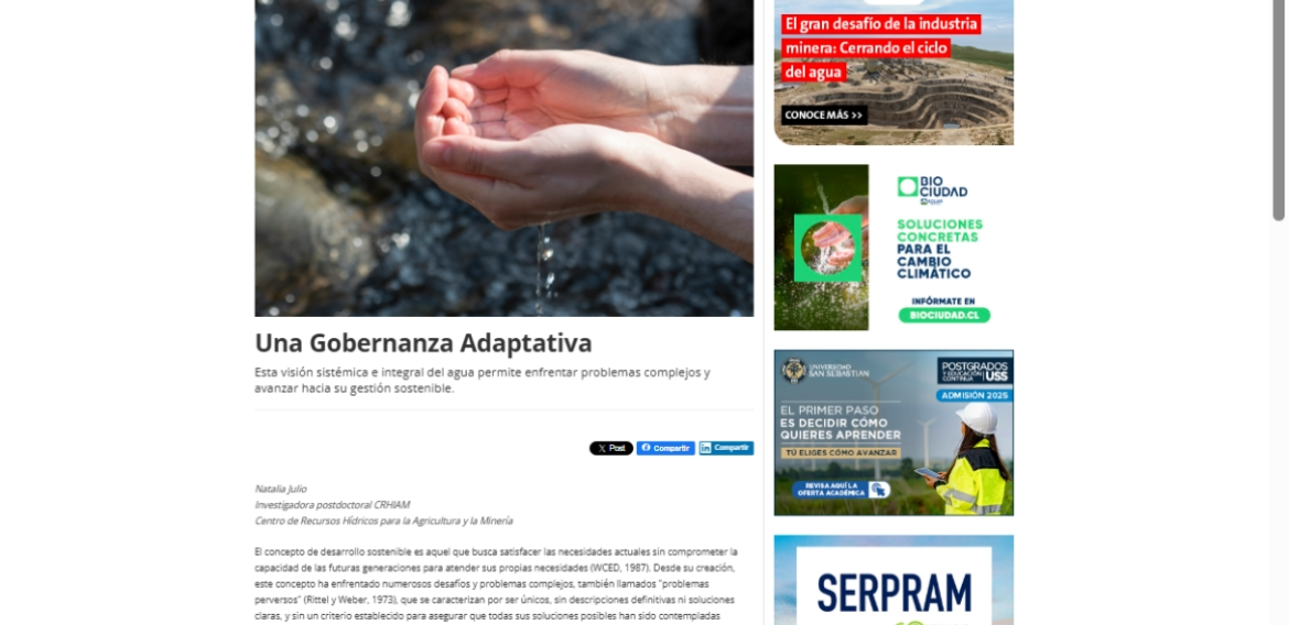 Una Gobernanza Adaptativa