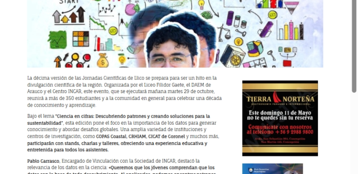 Llico, comuna de Arauco, festeja una década de ciencias con una megaferia y la participación de 350 invitados