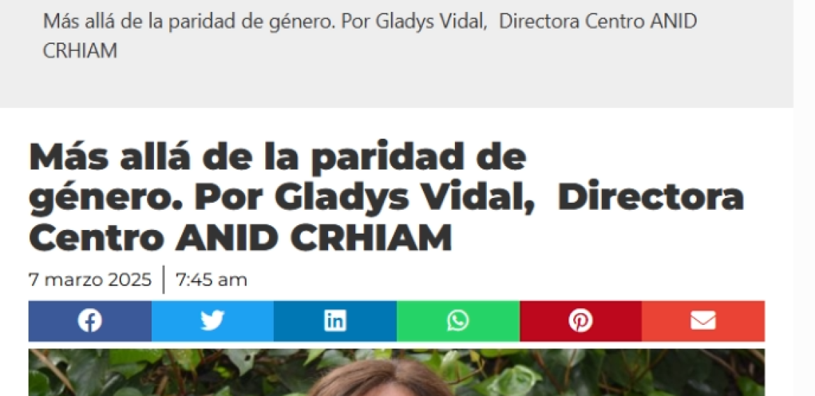 Más allá de la paridad de género