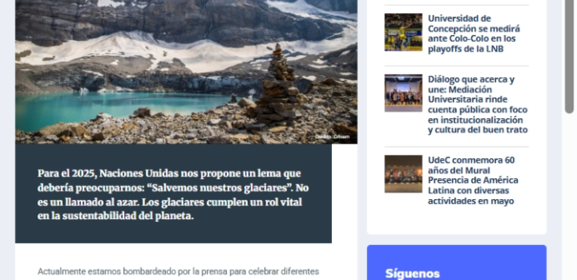 Los glaciares, nuestra cuenta de ahorro invisible