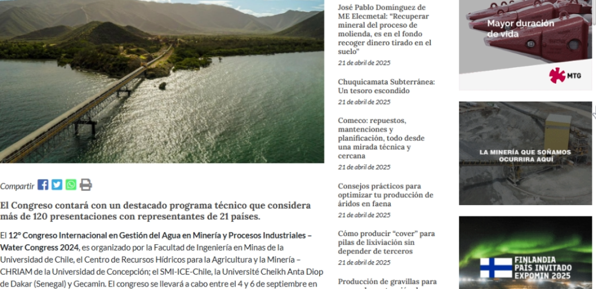 Water Congress 2024: gestión responsable del agua para un futuro más sostenible