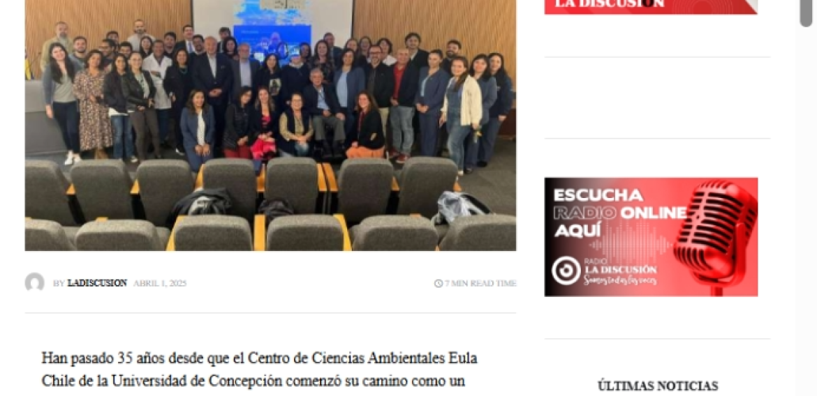 Centro Eula Chile celebra 35 años de compromiso con la sustentabilidad y la educación ambiental