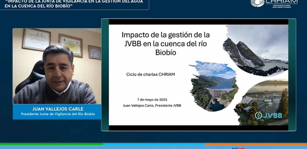 Desafíos y soluciones de la tercera cuenca más grande del país: Ciclo de Charlas CRHIAM abordó el impacto de la Junta de Vigilancia del río Biobío