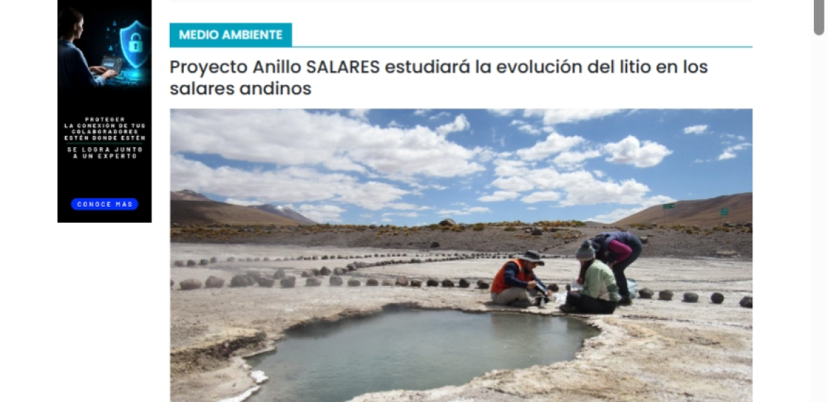 Proyecto Anillo SALARES estudiará la evolución del litio en los salares andinos