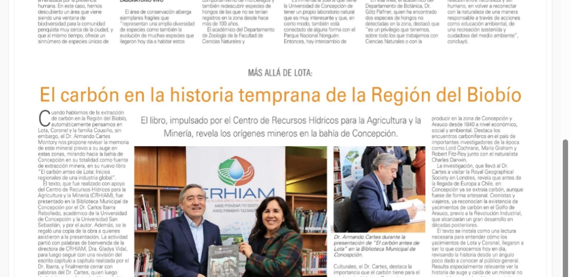 Más allá de Lota: El carbón en la historia temprana de la Región del Biobío