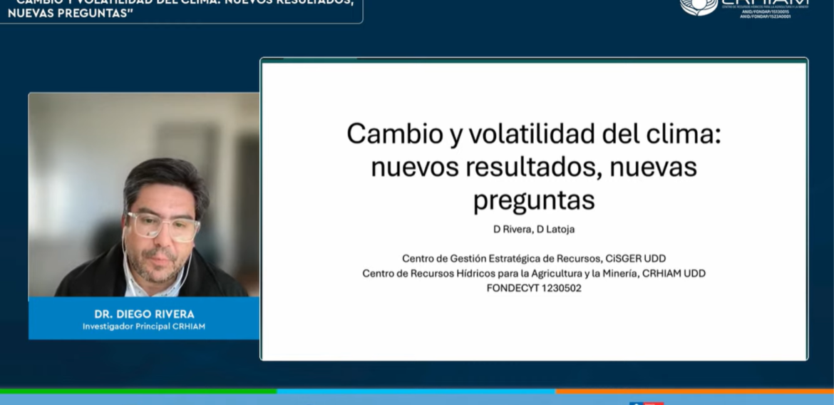 “De la detección a la acción”: Ciclo de Charlas CRHIAM abordó la volatilidad climática en Chile